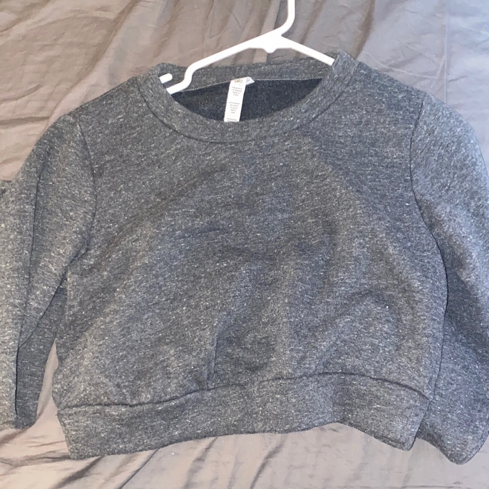 alo cropped sweatshirt